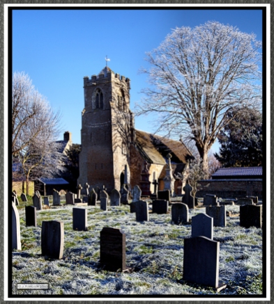 The Church of St Peter ad Vincula Coveney Cambridgeshire on a Frosty Day