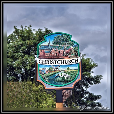 Christchurch Village Sign, Cambridgeshire, England